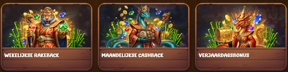 Asino Casino bonussen met wekelijkse rakeback, maandelijkse cashback en een verjaardagsbonus